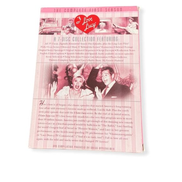 I Love Lucy Collectors Complete First Season 7 Disc DVD Set 35 EpisodesBox Set - Picture 4 of 8